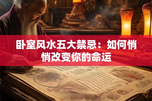 卧室风水五大禁忌：如何悄悄改变你的命运