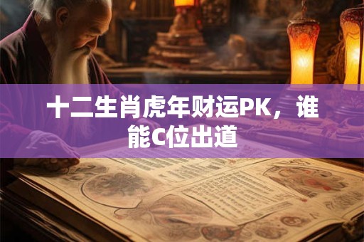 十二生肖虎年财运PK，谁能C位出道