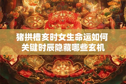 猪拱槽亥时女生命运如何 关键时辰隐藏哪些玄机