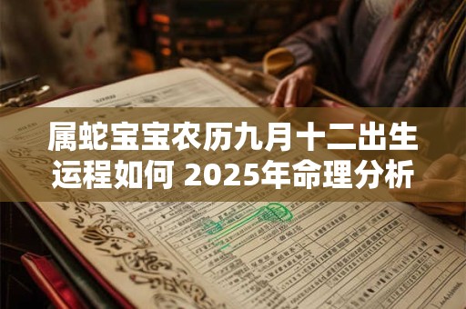 属蛇宝宝农历九月十二出生运程如何 2025年命理分析