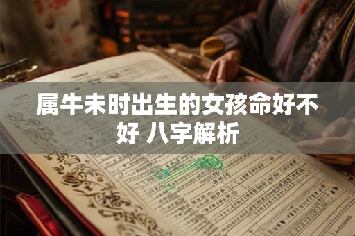 属牛未时出生的女孩命好不好 八字解析