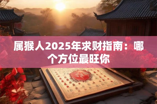 属猴人2025年求财指南：哪个方位最旺你