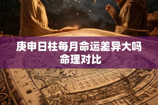 庚申日柱每月命运差异大吗 命理对比