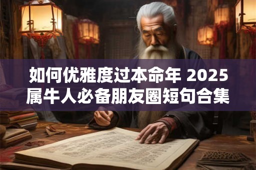 如何优雅度过本命年 2025属牛人必备朋友圈短句合集