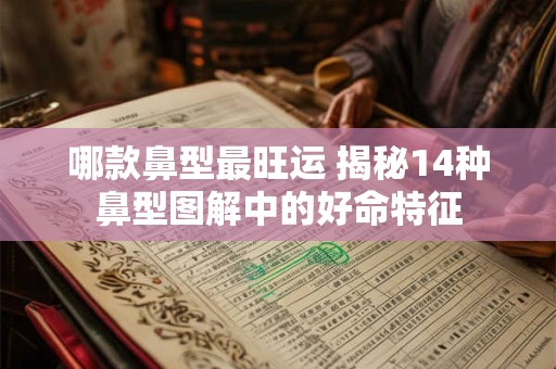 哪款鼻型最旺运 揭秘14种鼻型图解中的好命特征
