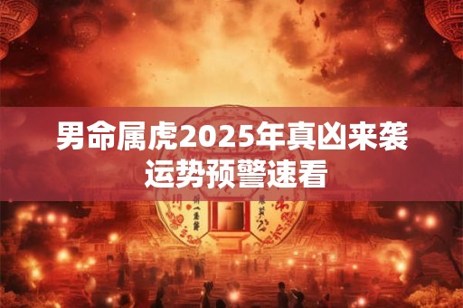 男命属虎2025年真凶来袭 运势预警速看