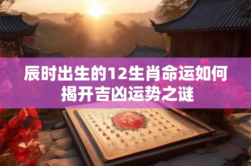 辰时出生的12生肖命运如何 揭开吉凶运势之谜