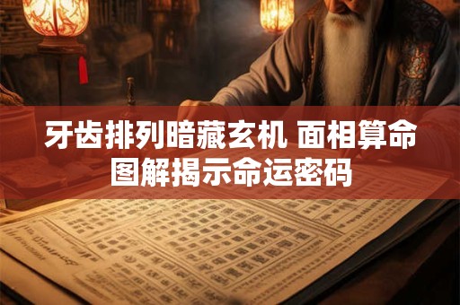 牙齿排列暗藏玄机 面相算命图解揭示命运密码