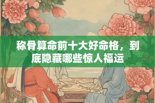 称骨算命前十大好命格，到底隐藏哪些惊人福运