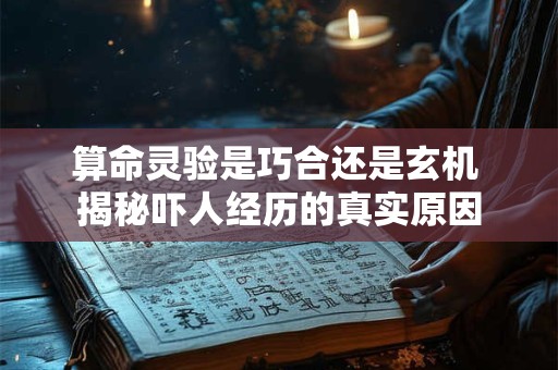 算命灵验是巧合还是玄机 揭秘吓人经历的真实原因
