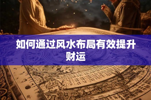 如何通过风水布局有效提升财运