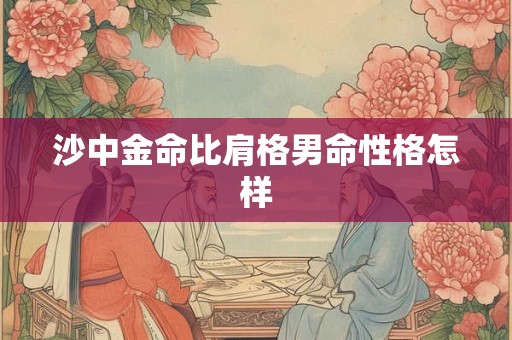 沙中金命比肩格男命性格怎样