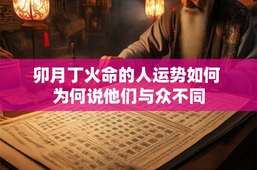 卯月丁火命的人运势如何 为何说他们与众不同