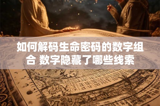 如何解码生命密码的数字组合 数字隐藏了哪些线索