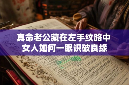 真命老公藏在左手纹路中 女人如何一眼识破良缘