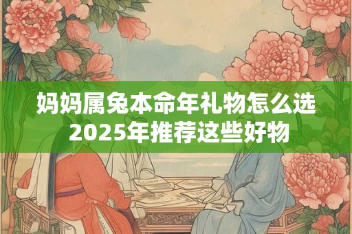 妈妈属兔本命年礼物怎么选 2025年推荐这些好物