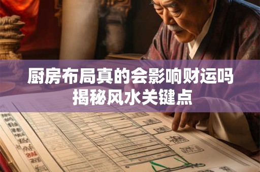厨房布局真的会影响财运吗 揭秘风水关键点