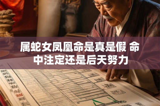属蛇女凤凰命是真是假 命中注定还是后天努力