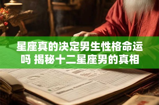 星座真的决定男生性格命运吗 揭秘十二星座男的真相