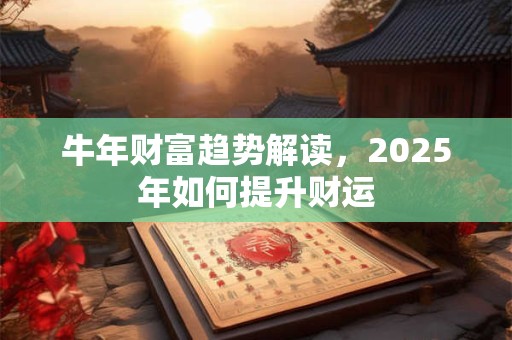 牛年财富趋势解读，2025年如何提升财运