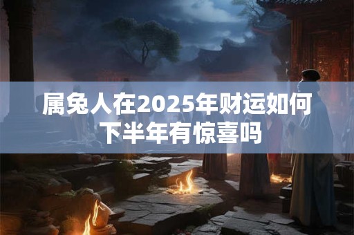 属兔人在2025年财运如何 下半年有惊喜吗