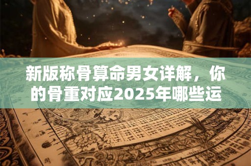 新版称骨算命男女详解，你的骨重对应2025年哪些运势
