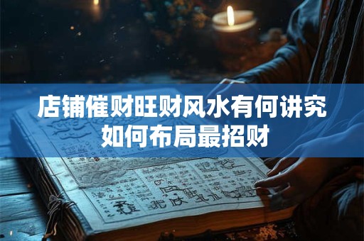 店铺催财旺财风水有何讲究 如何布局最招财