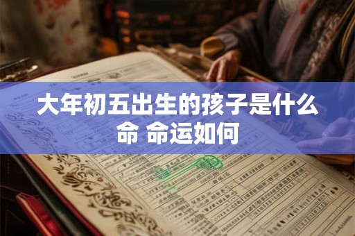 大年初五出生的孩子是什么命 命运如何