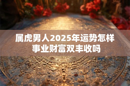 属虎男人2025年运势怎样 事业财富双丰收吗