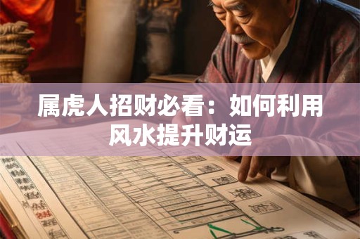 属虎人招财必看：如何利用风水提升财运
