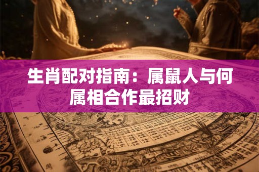 生肖配对指南：属鼠人与何属相合作最招财