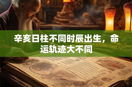 辛亥日柱不同时辰出生，命运轨迹大不同
