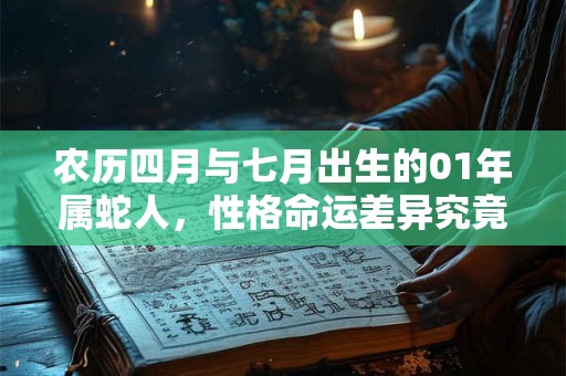 农历四月与七月出生的01年属蛇人，性格命运差异究竟多大