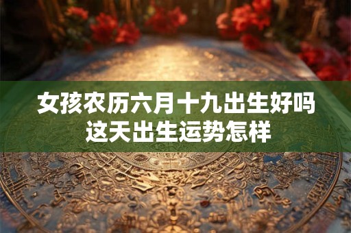 女孩农历六月十九出生好吗 这天出生运势怎样