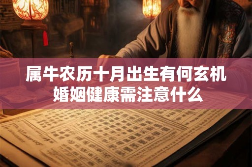 属牛农历十月出生有何玄机 婚姻健康需注意什么