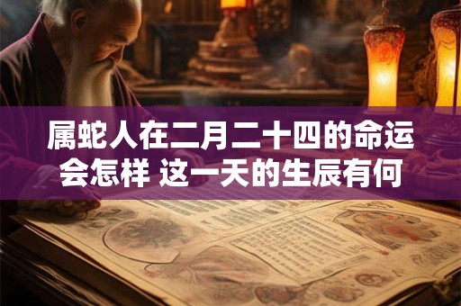 属蛇人在二月二十四的命运会怎样 这一天的生辰有何玄机