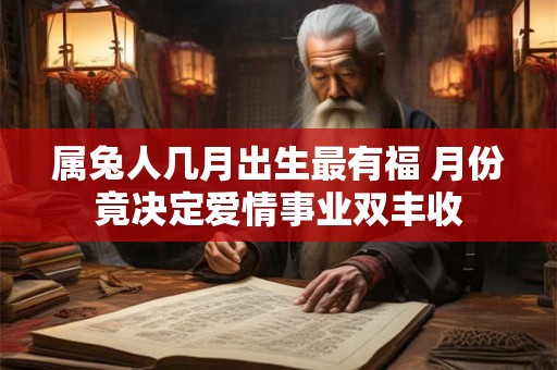 属兔人几月出生最有福 月份竟决定爱情事业双丰收