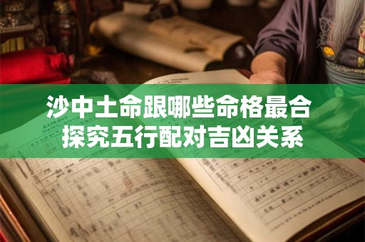 沙中土命跟哪些命格最合 探究五行配对吉凶关系