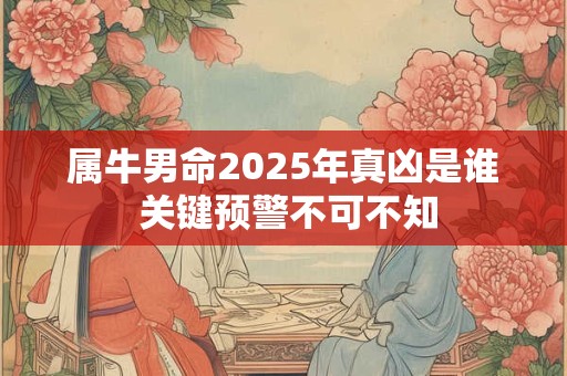 属牛男命2025年真凶是谁 关键预警不可不知