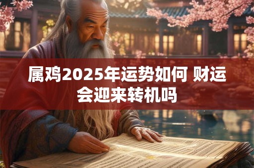详细阅读:属鸡2025年运势如何 财运会迎来转机吗 属鸡2025年运势如何 财运会迎来转机吗