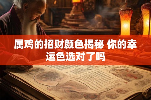 属鸡的招财颜色揭秘 你的幸运色选对了吗