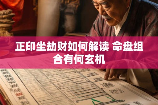正印坐劫财如何解读 命盘组合有何玄机