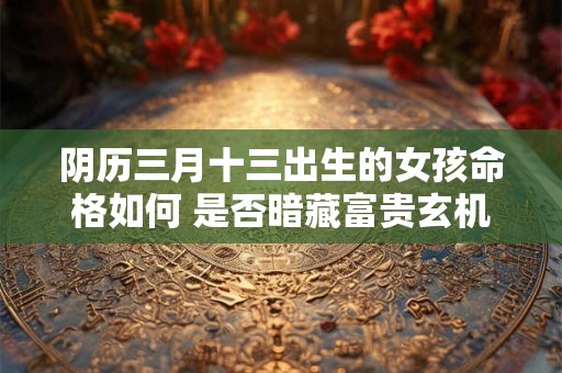 阴历三月十三出生的女孩命格如何 是否暗藏富贵玄机