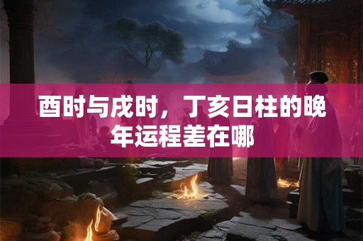 酉时与戌时，丁亥日柱的晚年运程差在哪