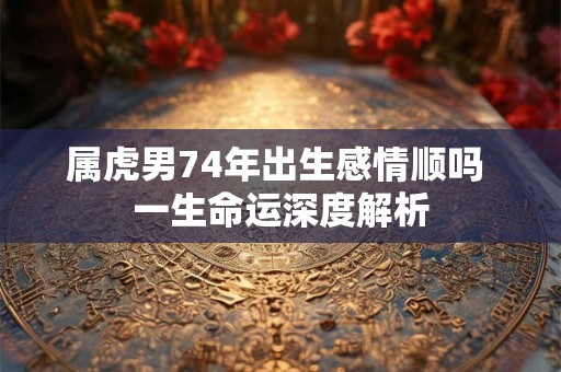 属虎男74年出生感情顺吗 一生命运深度解析