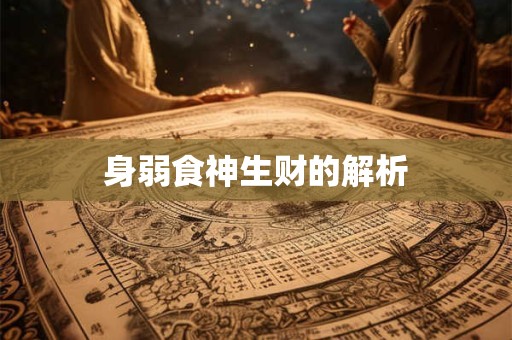 身弱食神生财的解析