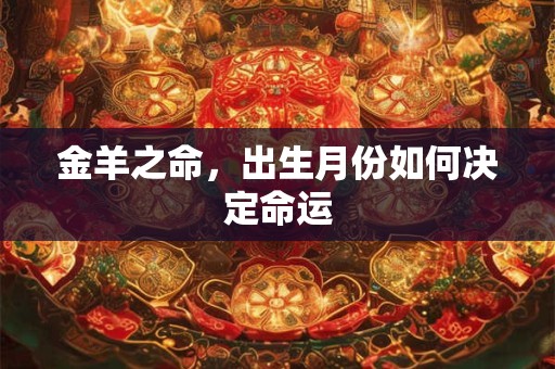 金羊之命，出生月份如何决定命运