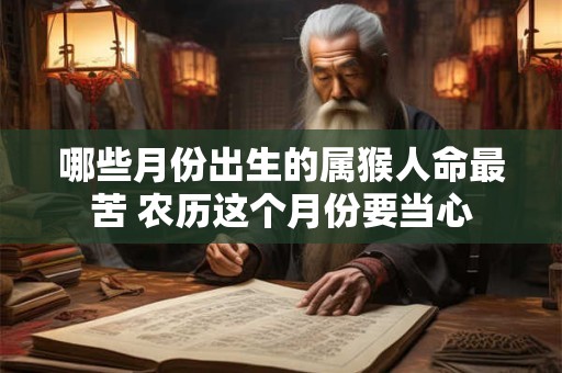 哪些月份出生的属猴人命最苦 农历这个月份要当心