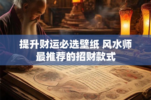 提升财运必选壁纸 风水师最推荐的招财款式