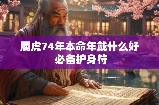 属虎74年本命年戴什么好 必备护身符